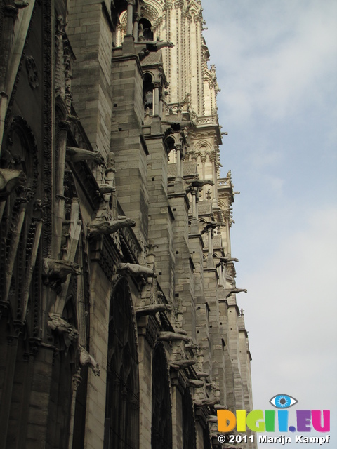 SX18543 Gargoyles on Cathedrale Notre Dame de Paris